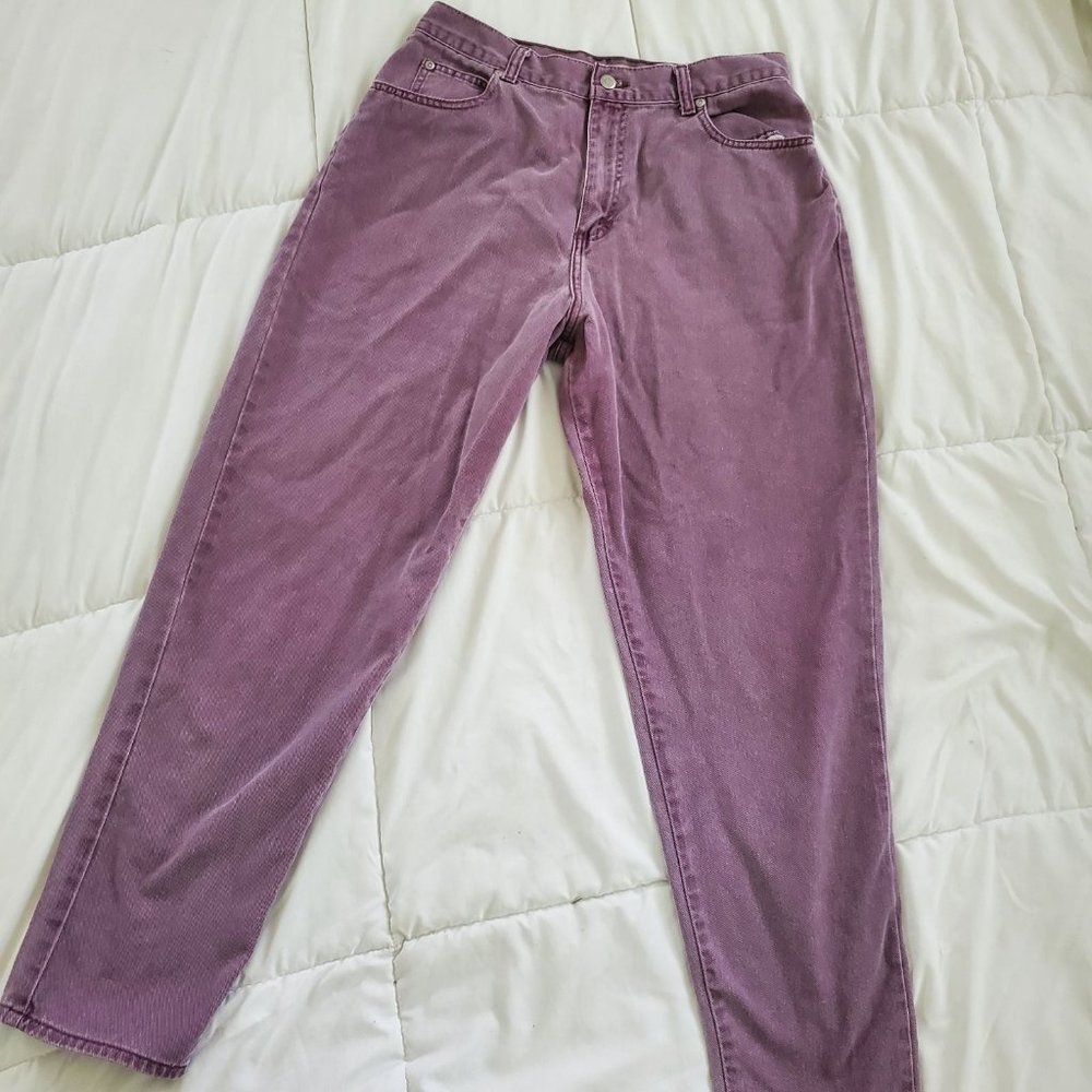 Vintage dusty purple mom jeans 14 - Picture 3 of 11
